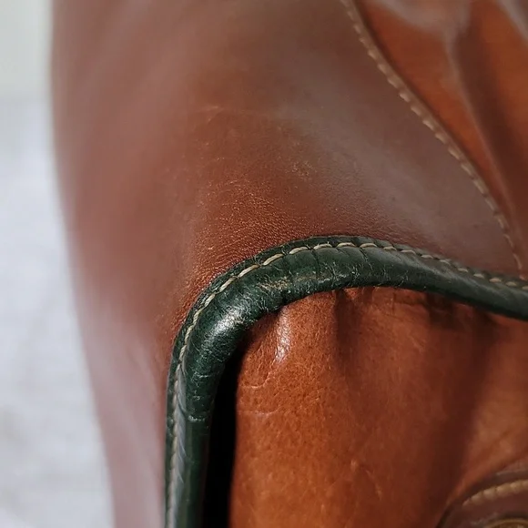 Brahmin vintage brown leather handbag - Picture 12 of 16